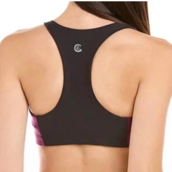 NWT JOHNNY WAS CALME Endurance Reversible Sports Bra Magenta & Black S - Picture 2 of 5